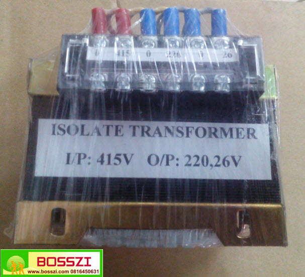 INPUT415V-OUTPUT220-26-ISOLATR-TRANSFORMER