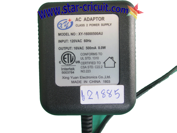 AC-ADAPTOR-MODEL-XY-16000500AU