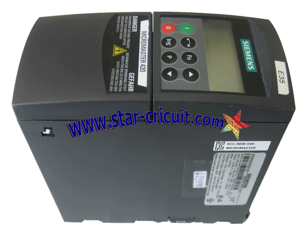 SIEMENS-TYPE-MICROMASTER-420-6SE6420-2AB13-7AA1